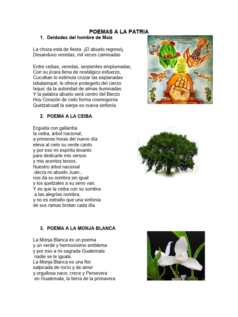 Poemas A La Patria | PDF | Poesía