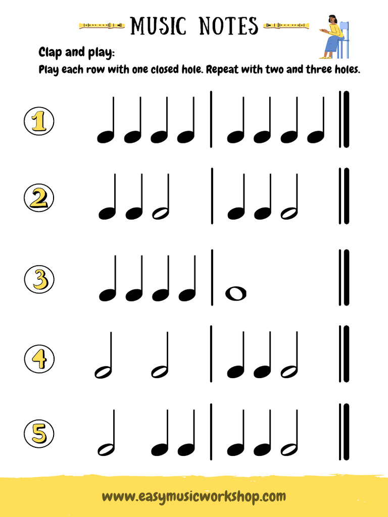 Cópia de EMW Lesson 2 - Music Notes | PDF