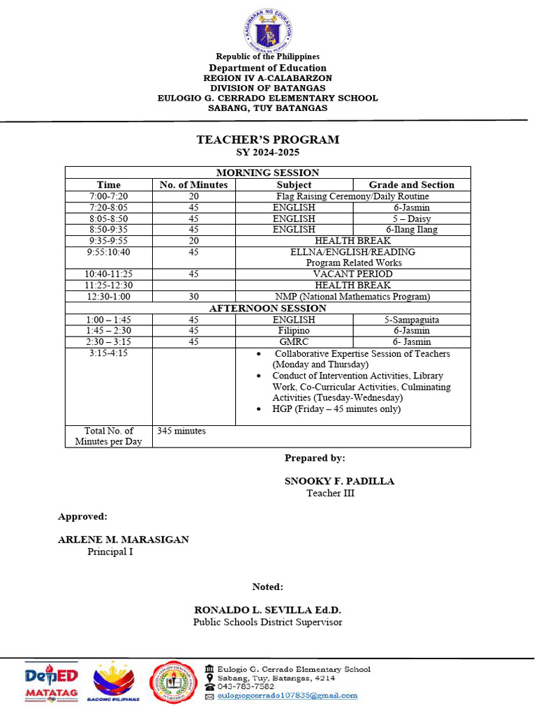 MATATAG CLass Program 2024 | PDF | Philippines