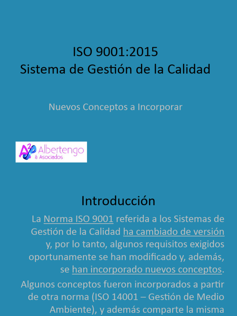 Términos y Definiciones ISO 9001:2015 | PDF | Sistema de manejo de ...