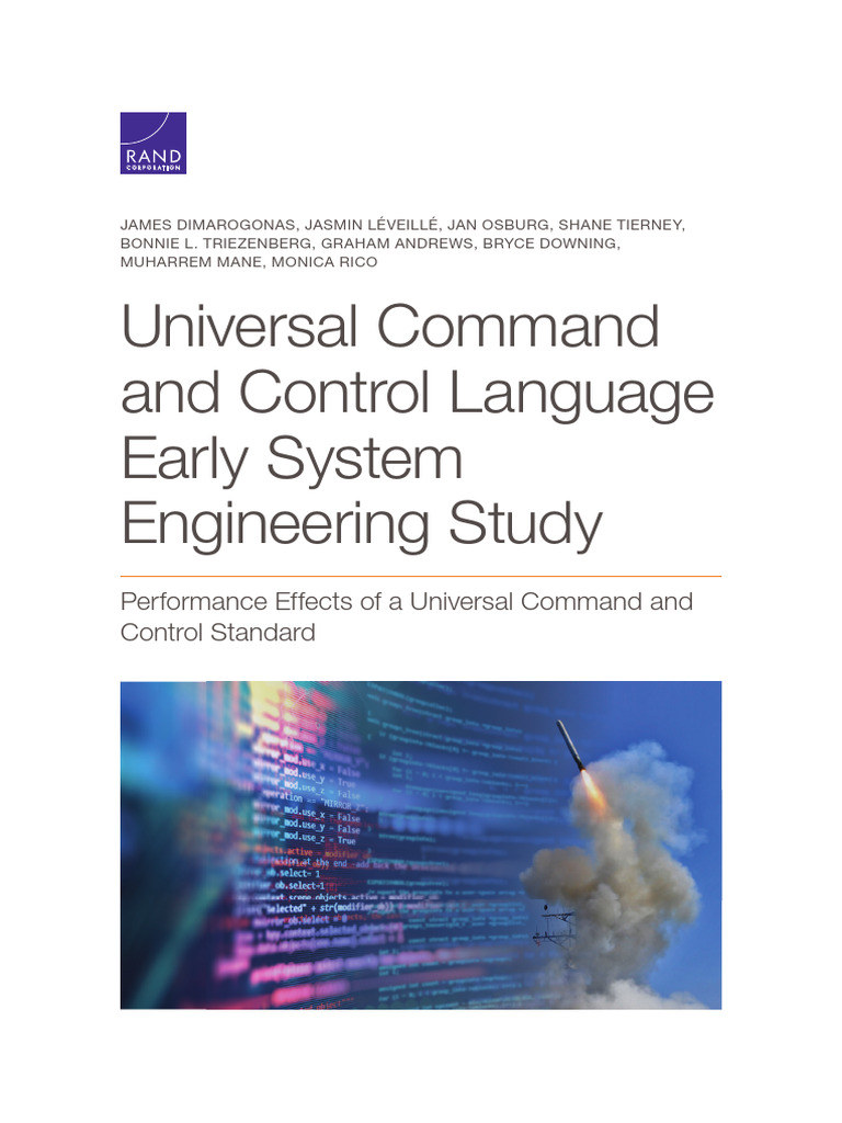 Universal Command and Control Language Study | PDF | Interoperability ...