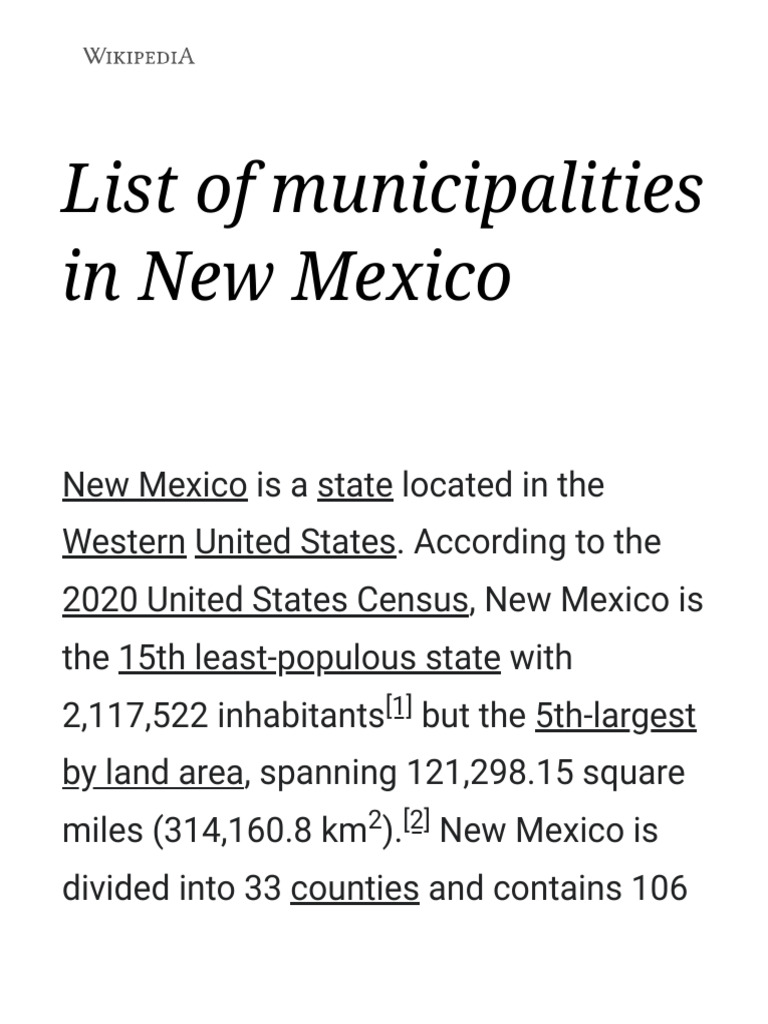 List of municipalities in new mexico pdf new mexico albuquerque