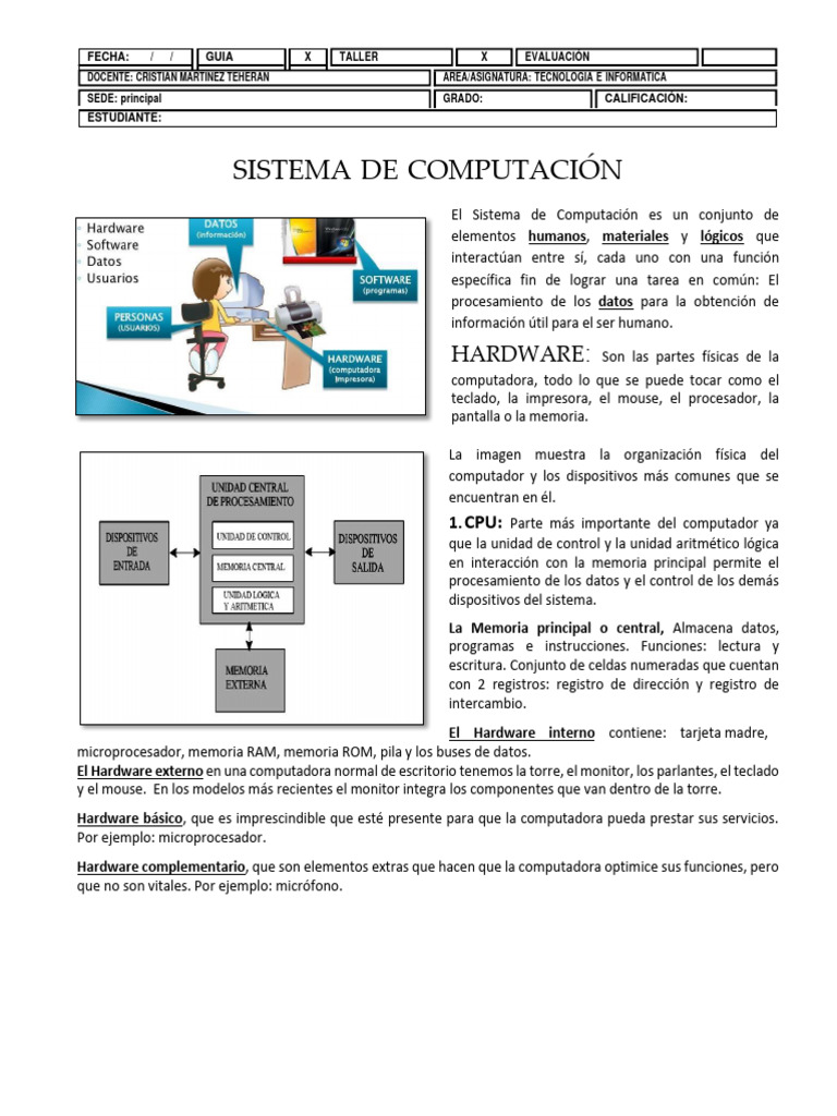 Hardware Taller | PDF | Hardware de la computadora | Red de computadoras
