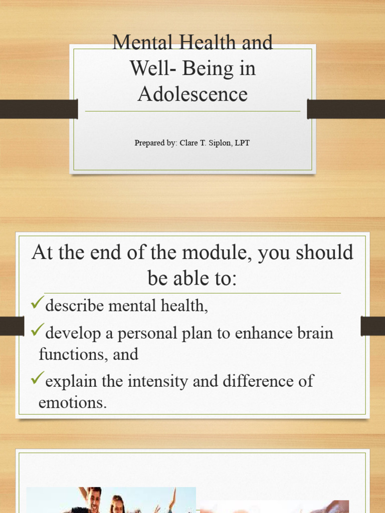 Adolescent Mental Health Strategies | PDF | Mental Health | Adolescence