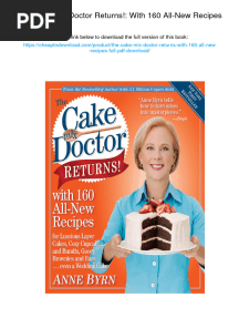 The Cake Mix Doctor Returns!: With 160 All-New Recipes. ISBN 0761129618, 978-0761129615