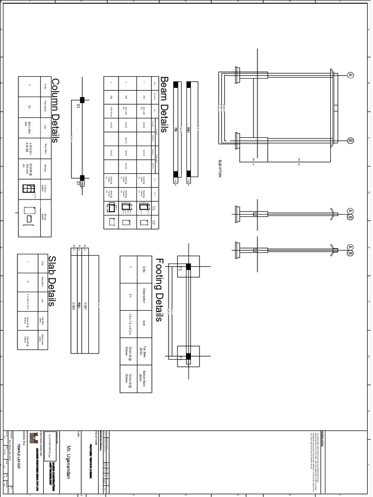 Temple Layout and Slab Design Details | PDF