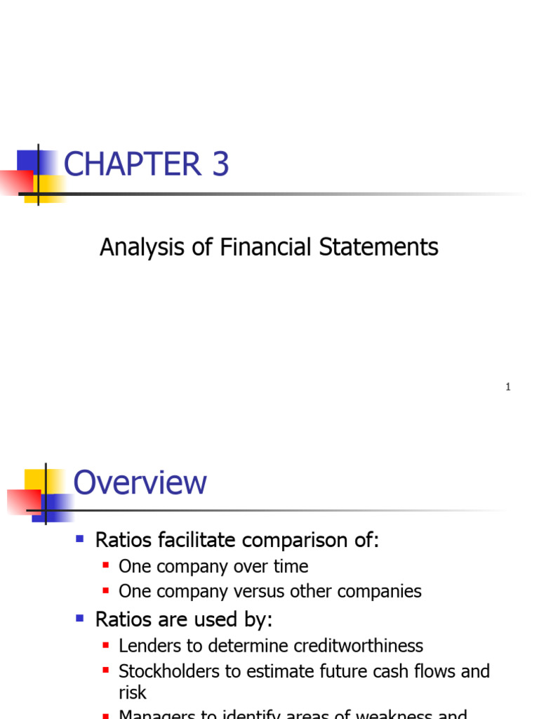 Chapter 3 - Analysis of Financial Statements | PDF | Price–Earnings ...