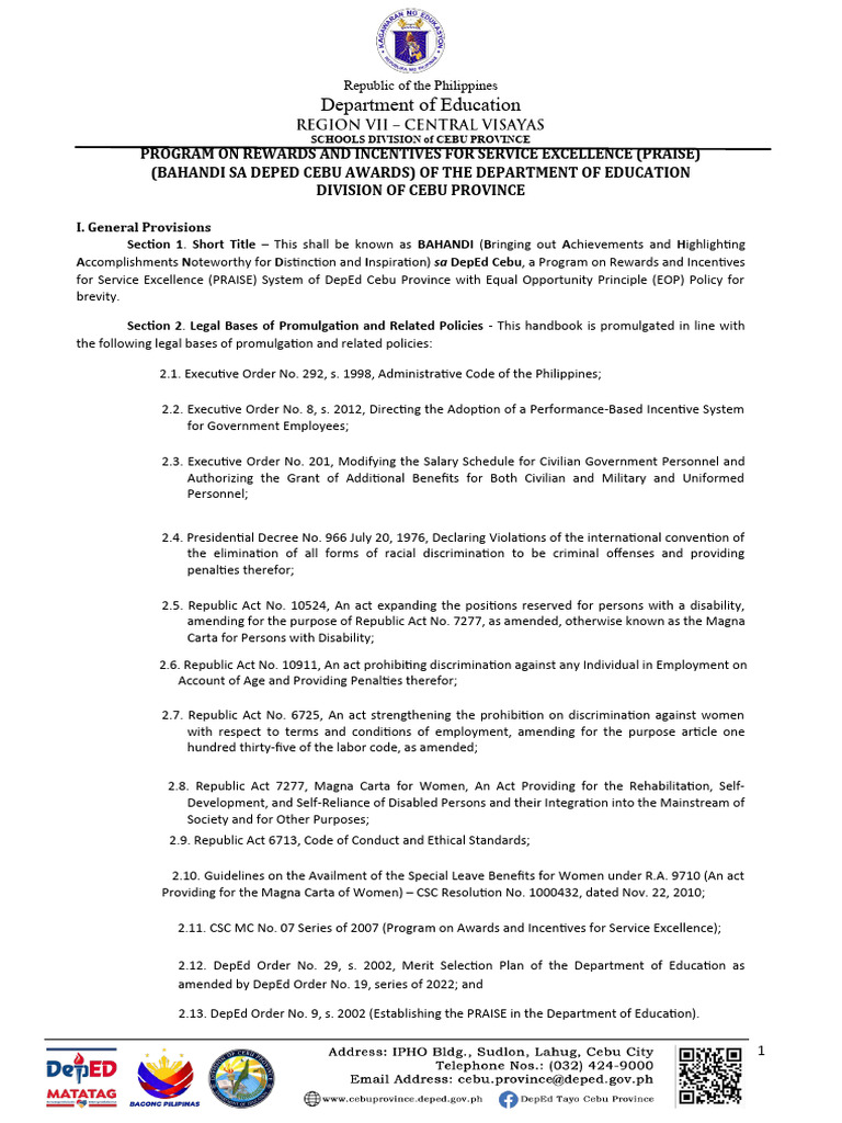 Enhanced & Revised Sdo Praise R & R Manual | PDF | Incentive ...