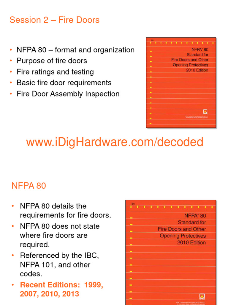 Fire Door Standards and Requirements | PDF | Door | Building Technology