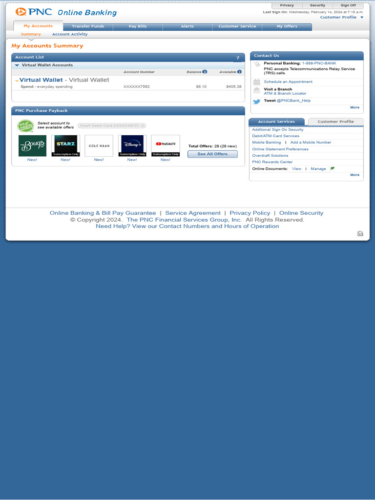 PNC Bank Online Banking | PDF | Pnc Financial Services | Finance ...