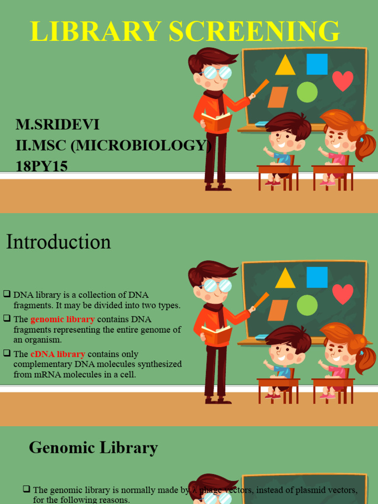 DNA Library Screening Techniques Explained | PDF | Molecular Cloning ...
