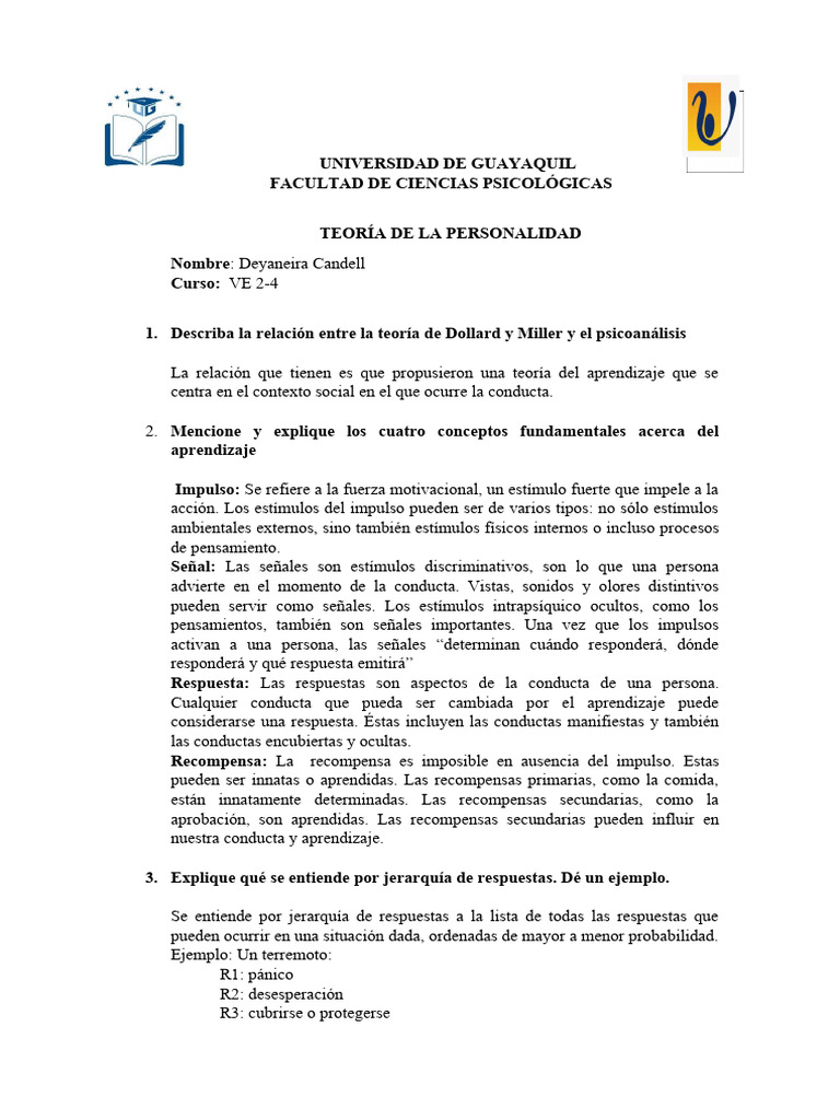 Psico Pdf Aprendizaje Comportamiento