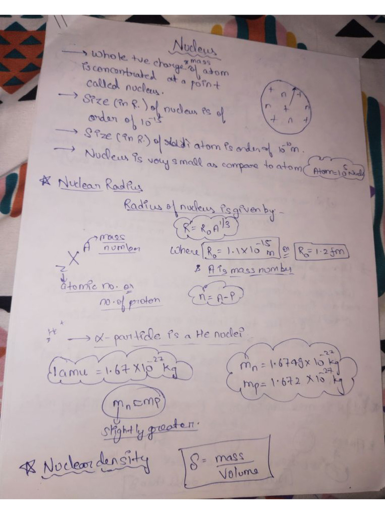 Nuclei Chapter Notes (NEET) | PDF