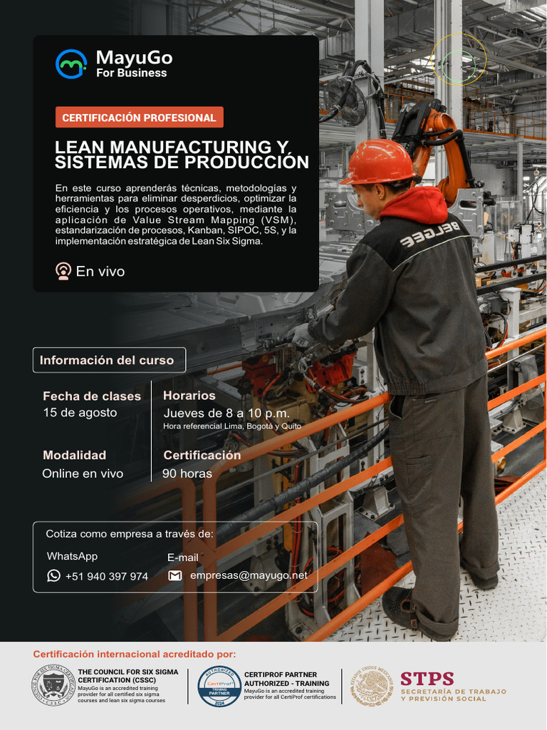 Curso de Lean Manufacturing SQDCE | PDF | Lean Manufacturing | Six Sigma