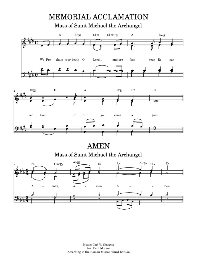 Memorial Acclamation Amen | PDF | Christian Soteriology | Religious Rituals