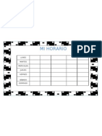 Plantilla de Horarios Borde de Dados