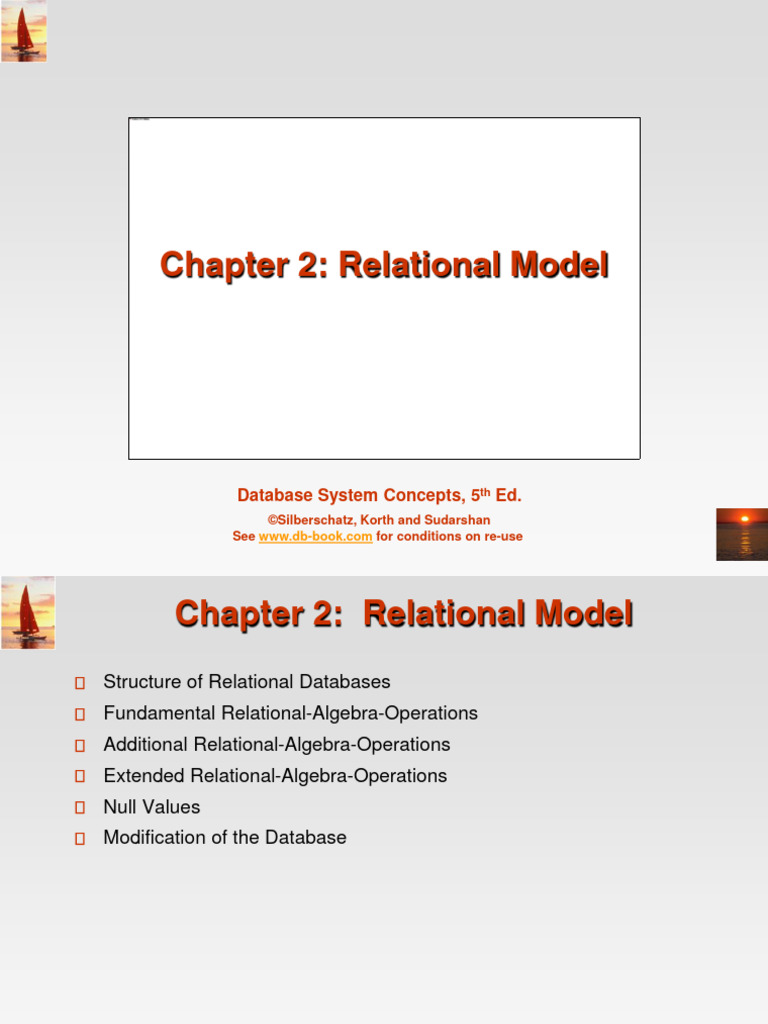 Chapter 2 DBMS | PDF | Relational Model | Computer Data