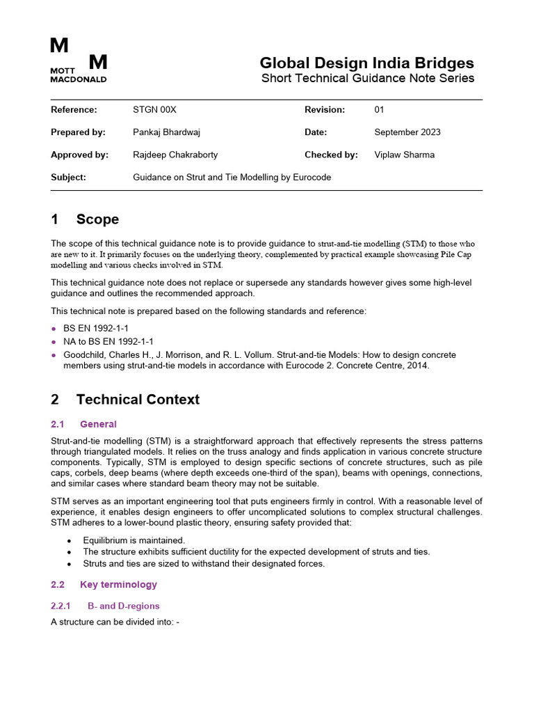 STGN - STM Design-Pile Cap - Under Review | PDF | Beam (Structure ...