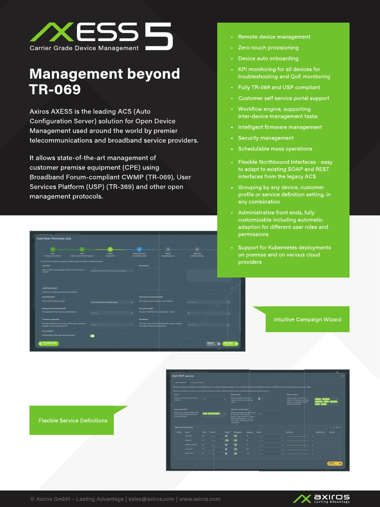 AXESS 5 Brochure | PDF