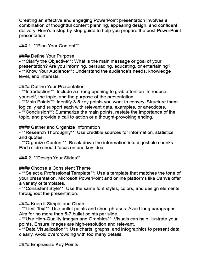 PowerPoint Presentation Guide: Tips & Steps | PDF | Human Communication ...