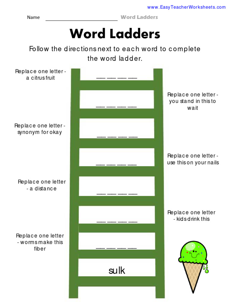 Word Ladder 1 | PDF