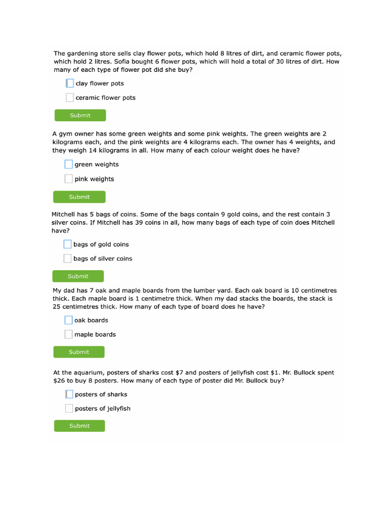 Year 5 Word Problems 3 | PDF