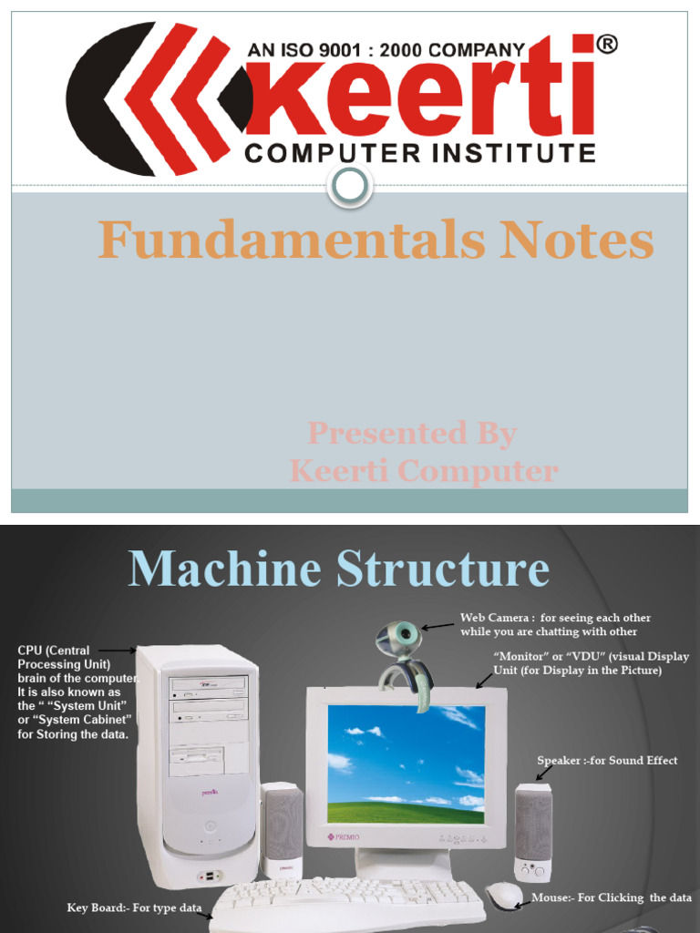 Fundamentals Notes1 | PDF | Computer Hardware | Input/Output