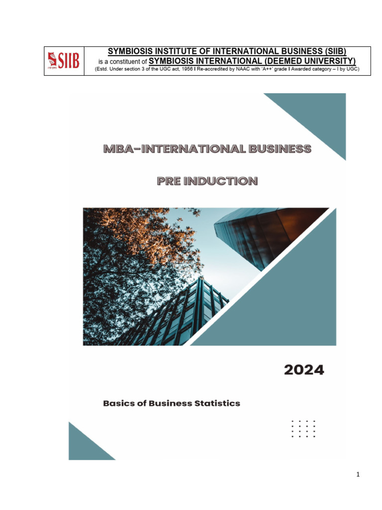 Business Statistics Overview and Applications | PDF | Statistics ...