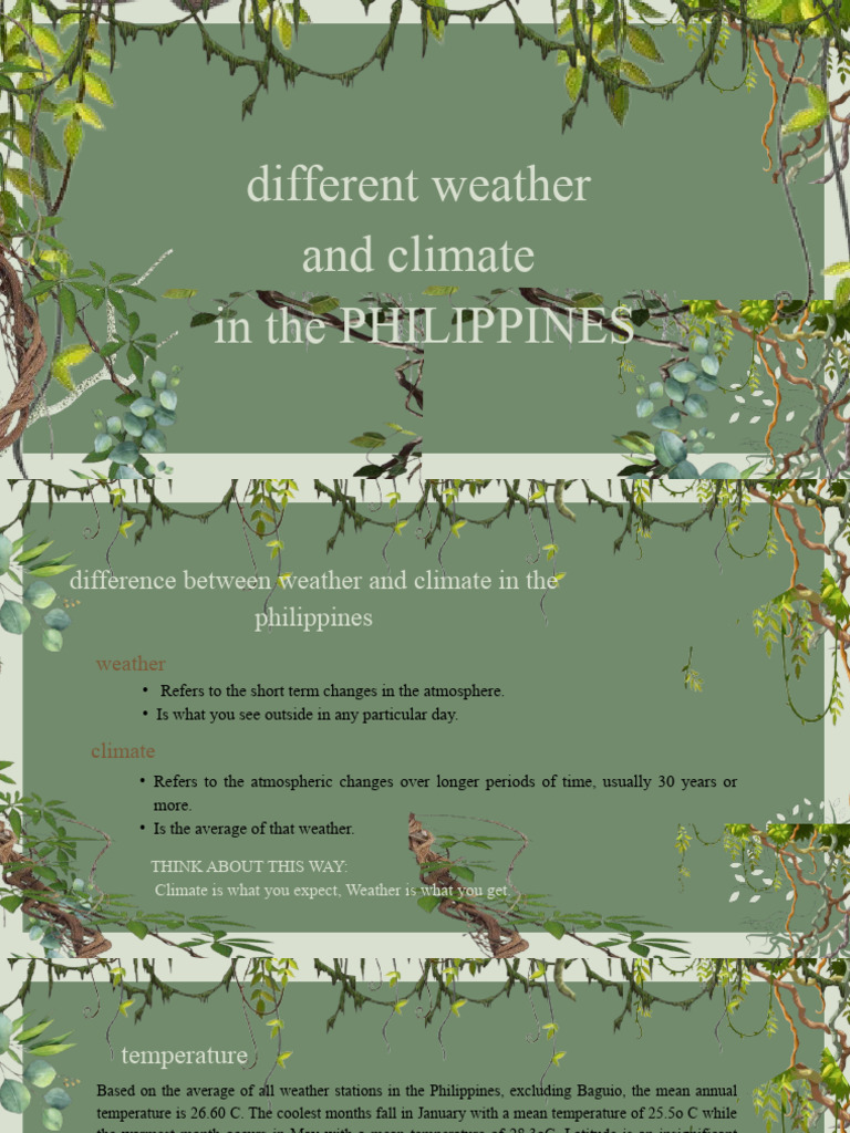 Climate and Rainforest Overview in PH | PDF | Tropics | Rain