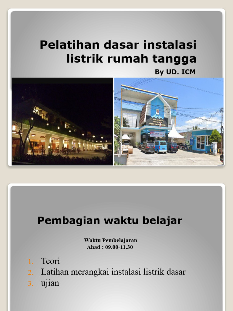 Pelatihan Dasar Instalasi Listrik Rumah Tangga Pdf