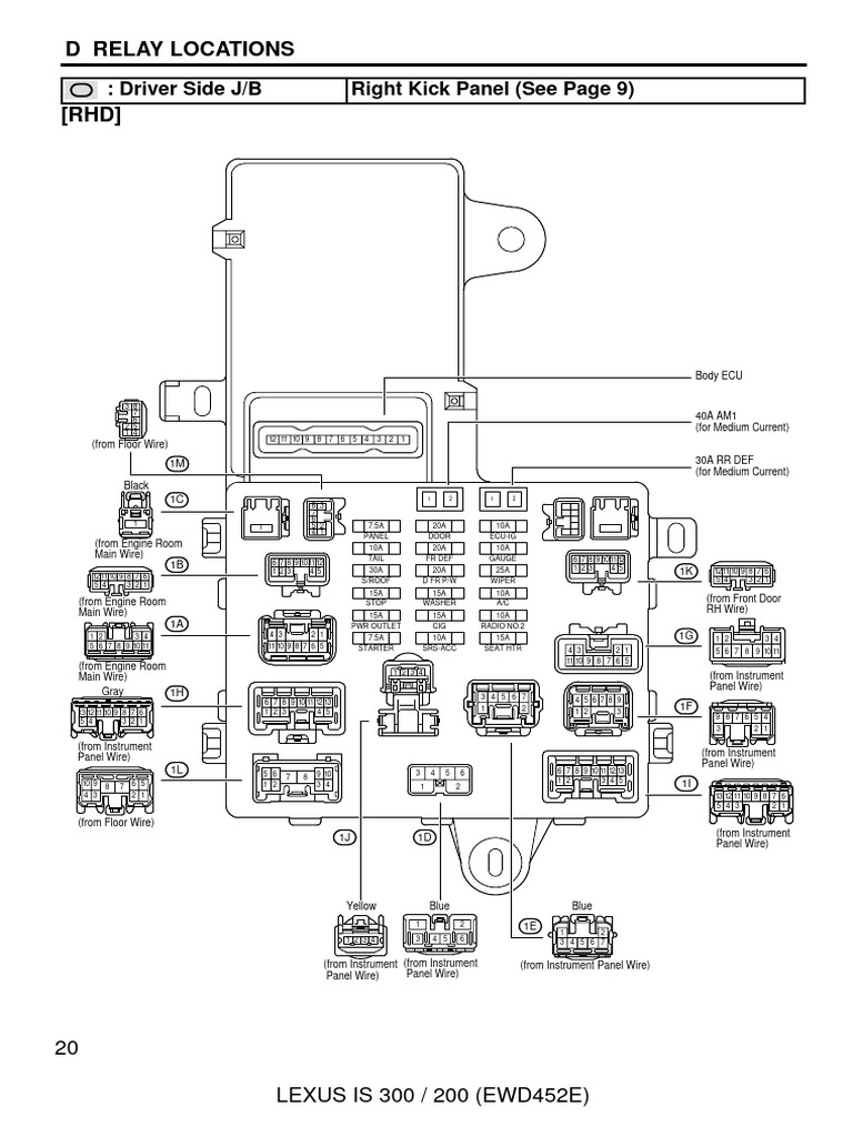 Lexus IS300 Wiring Diagram Details | PDF | Sedans | Luxury Vehicles