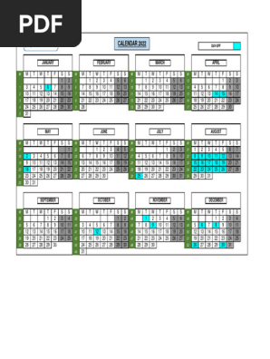 Calendar 2022