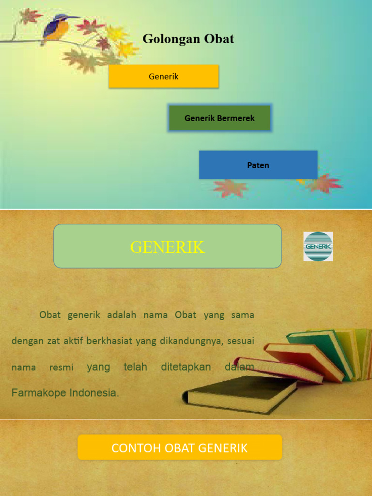 Obat Generik dan Paten: Contoh dan Definisi | PDF