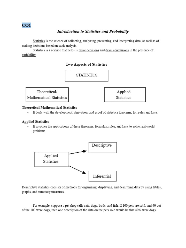 Statistics and Probability | PDF | Level Of Measurement | Statistics