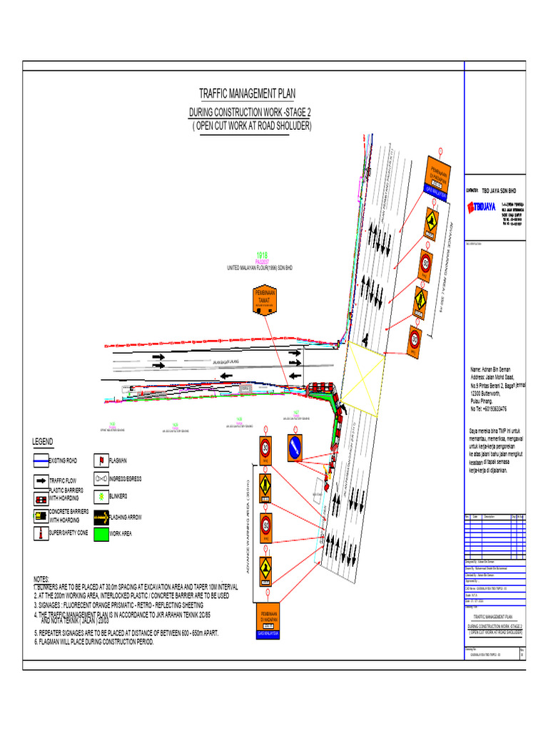 Traffic Plan for Construction | PDF | Road Infrastructure | Land Transport
