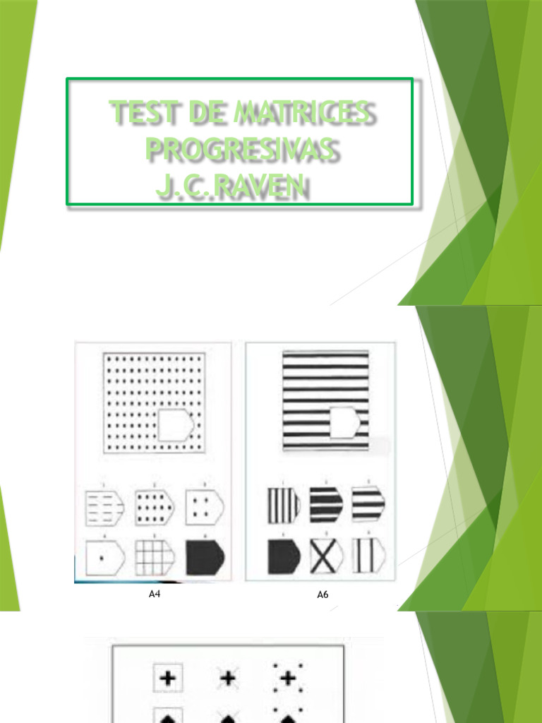 1a - TEST DE MATRICES PROGRESIVAS | PDF | Inteligencia | Ciencias del ...
