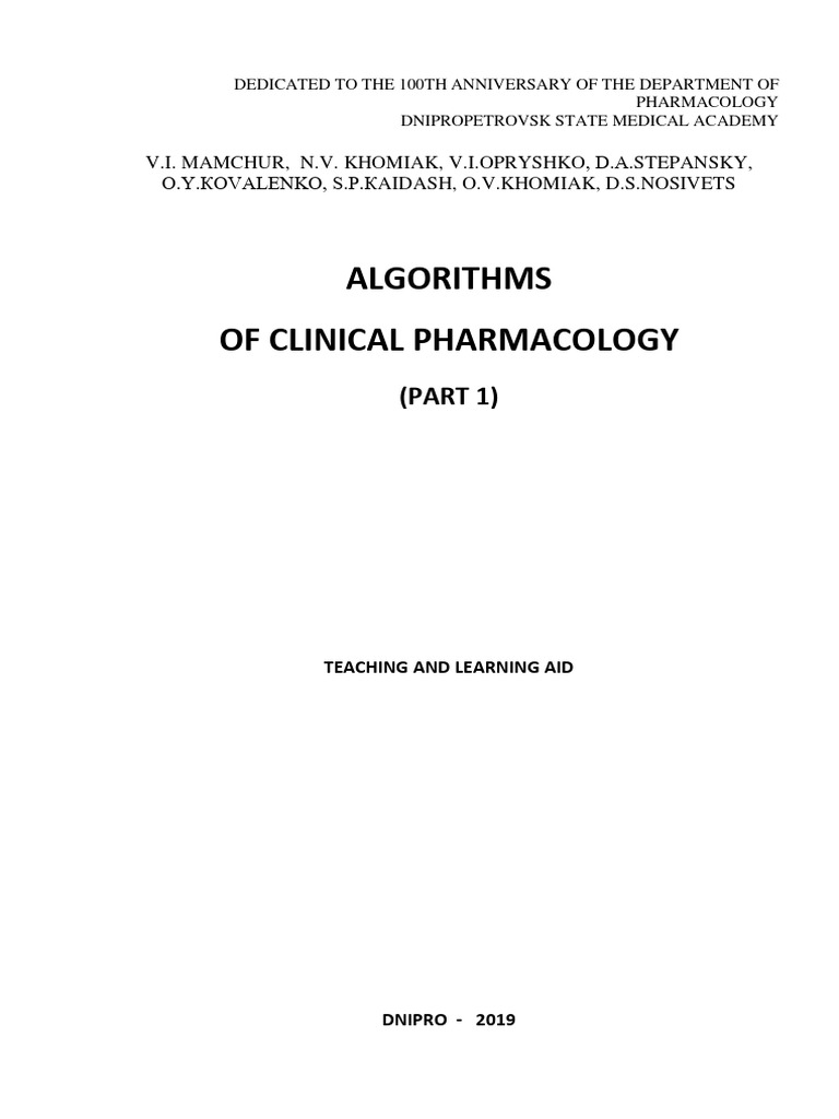 Algorithms of CP | PDF | Medical Specialties | Clinical Medicine