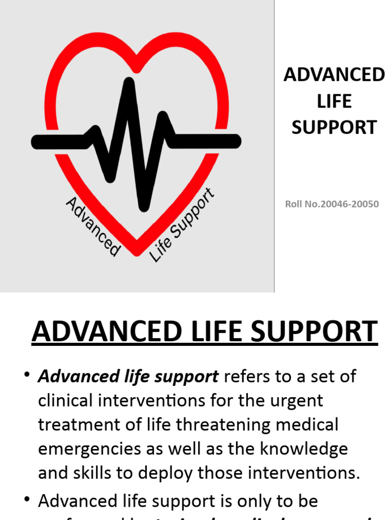 ADVANCED Life Support | PDF | Cardiopulmonary Resuscitation | Cardiac ...