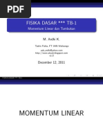 Download Fisika Dasar - Momentum Linear dan Tumbukan by abinyadj SN75523455 doc pdf