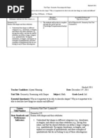 Summative Assessment Lesson Plan