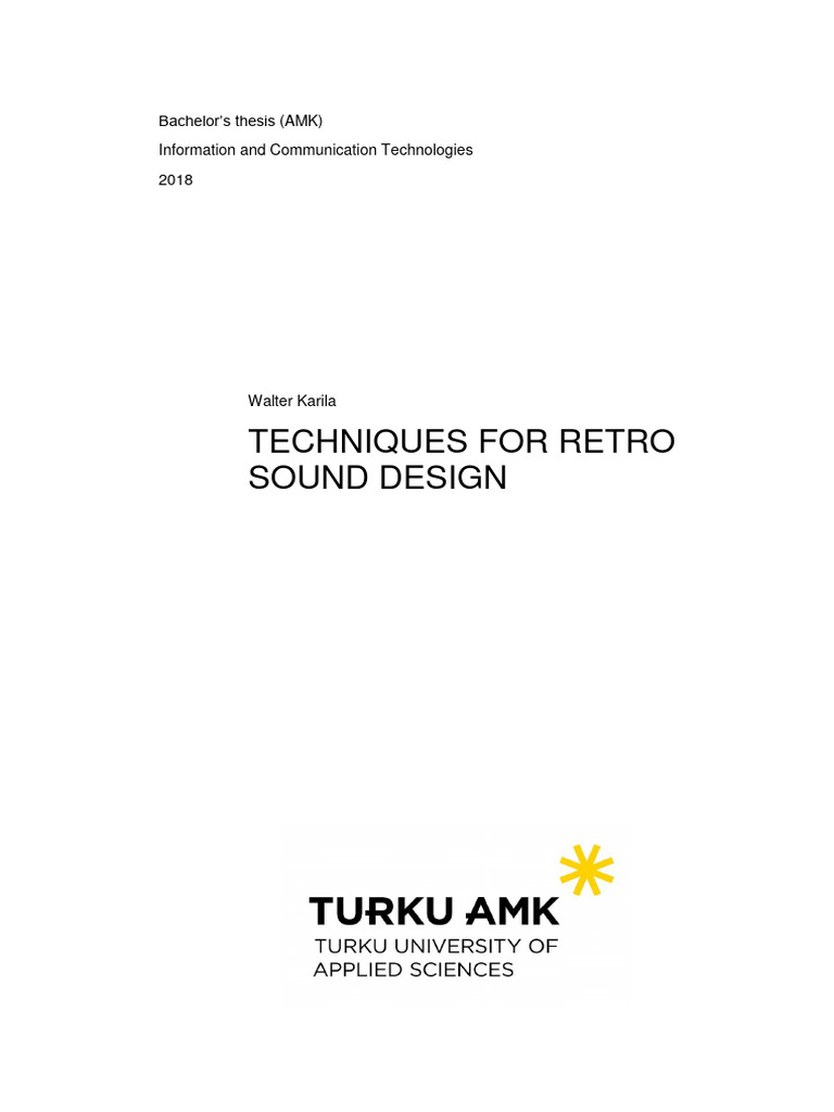 Techniques For Retro Sound Design | PDF