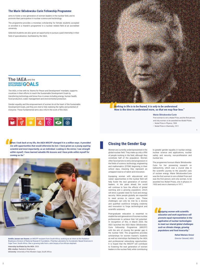 MSCFP - Brochure | PDF | Cost Of Living | International Atomic Energy ...