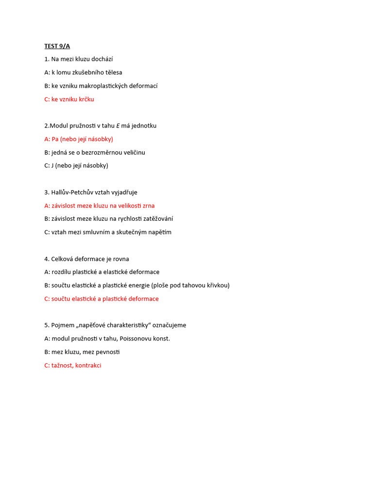 Test 9 | PDF