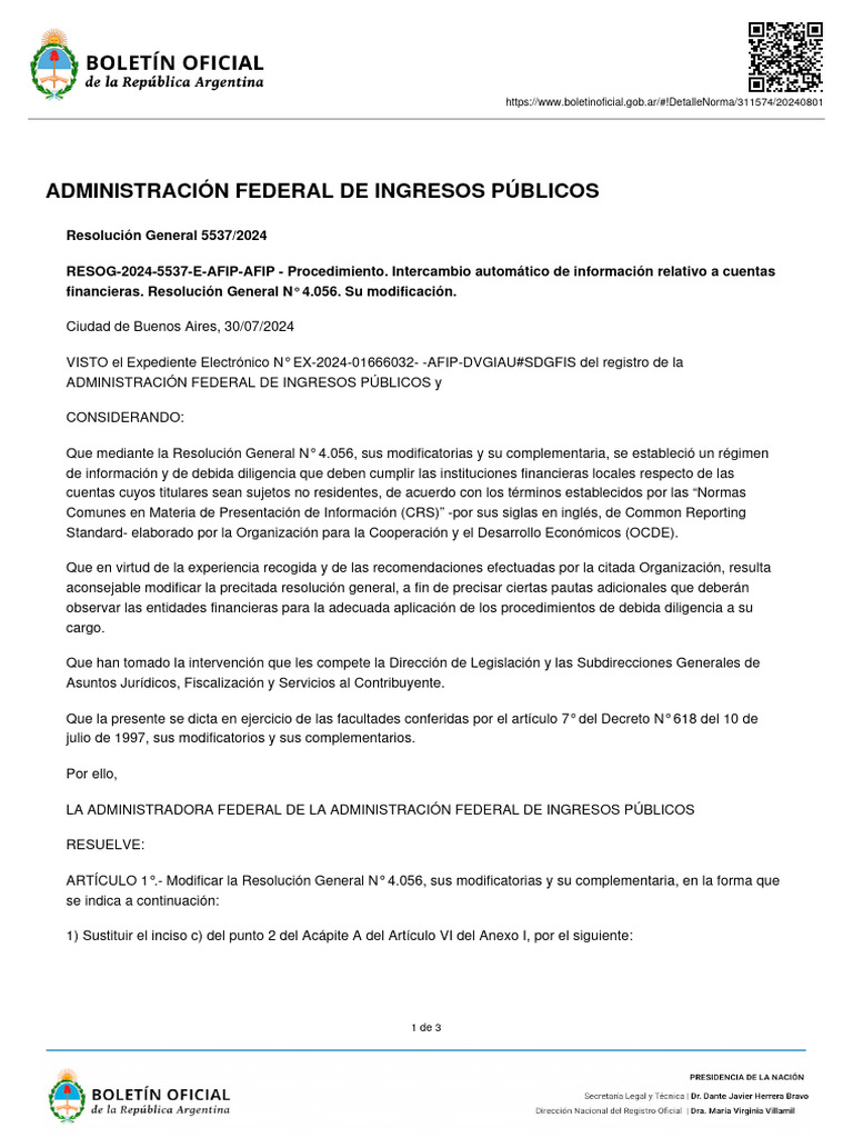 Administración Federal de Ingresos Públicos | PDF | Bancos