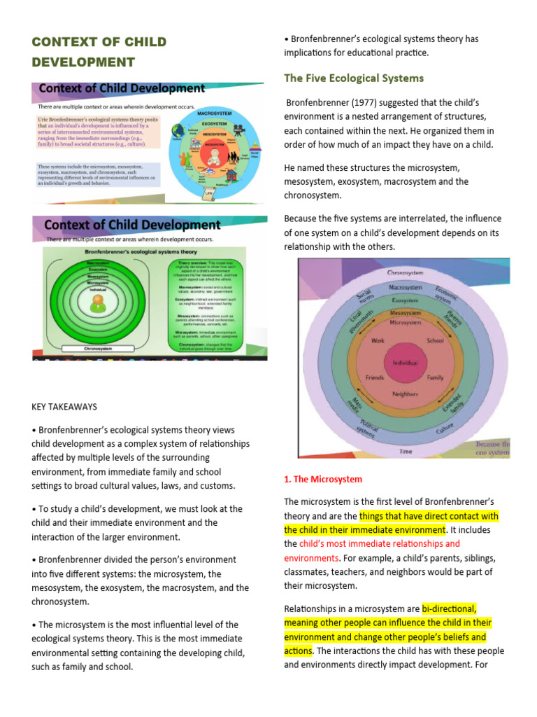 Understanding Bronfenbrenner's Ecological Systems | PDF | Social ...