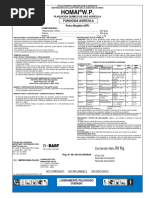 Ficha Técnica del Insecticida Toretto | PDF | Agua | Alimentos