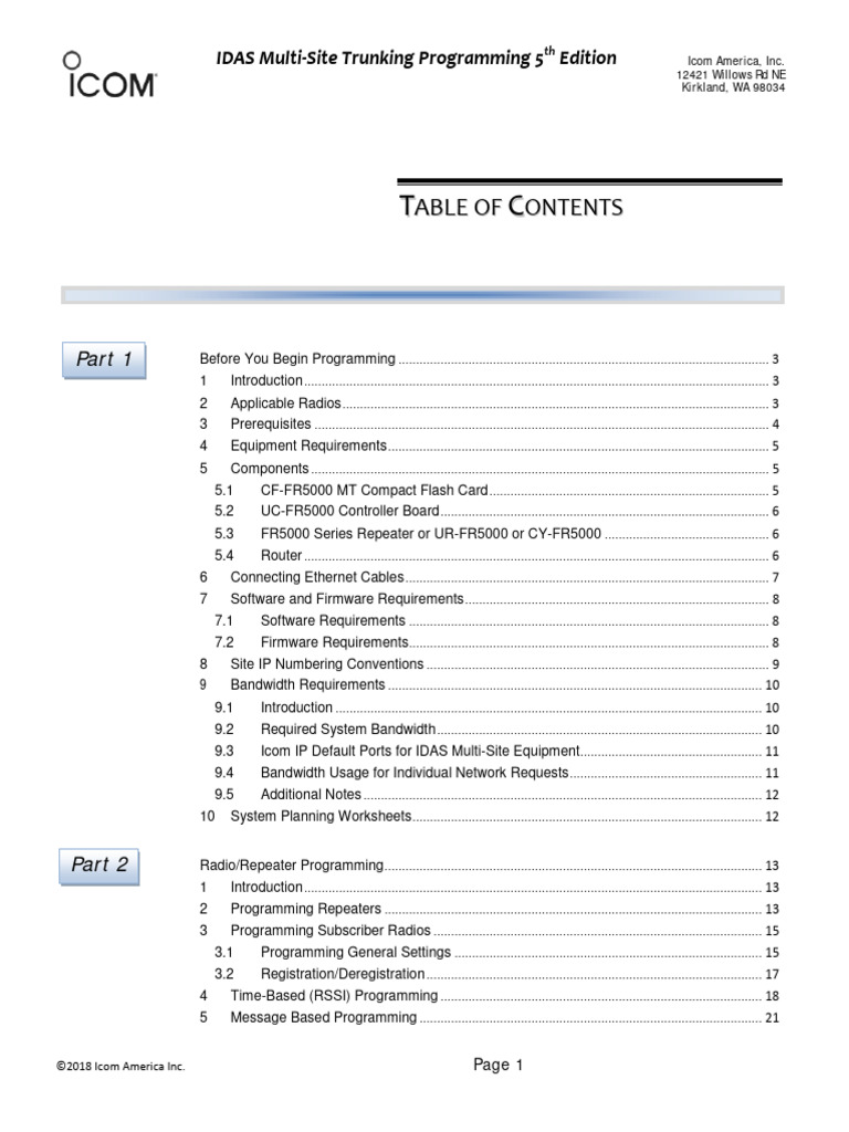 IDAS Multi-Site Trunking Guide | PDF | Ip Address | Internet