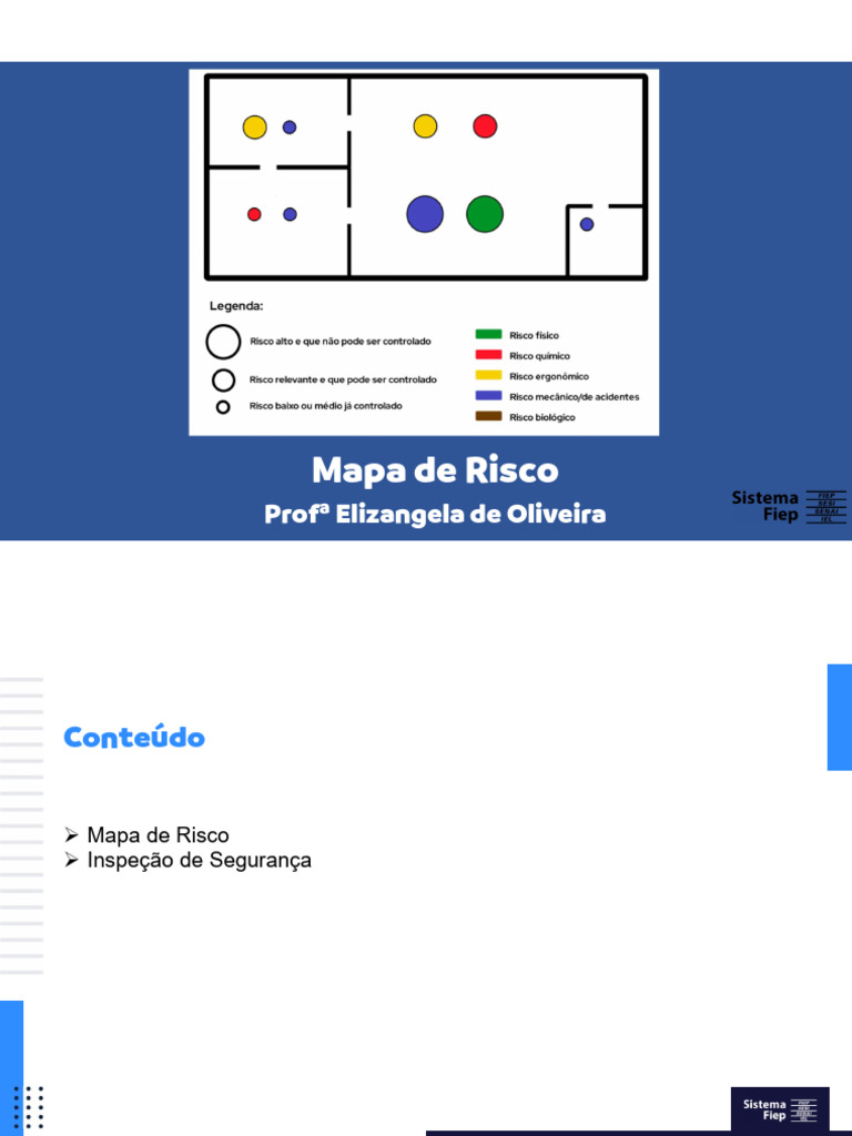 Mapa de Risco e Inspeção de Segurança | PDF | Segurança e saúde ...