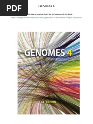Genomes 4. ISBN 9780815345084, 978-0815345084 | PDF | Gene | Genome