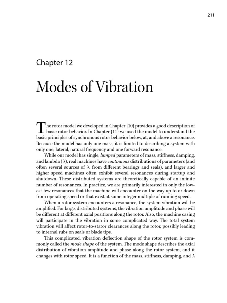 Chapter 12 Modes of Vibration Bentley Book | PDF | Normal Mode | Beam ...